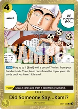 Card art for Did Someone Say...Kami? (EB01-060_p1)