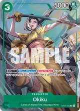 Card art for Okiku (OP01-035_p3)
