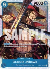 Card art for Dracule Mihawk (OP01-070_r1)