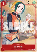 Card art for Makino (OP02-015_p1)