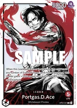 Card art for Portgas.D.Ace (OP03-001_p1)