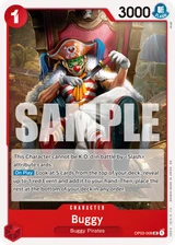 Card art for Buggy (OP03-008_r1)