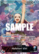 Card art for Nefeltari Vivi (OP04-001_p1)