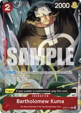 Card art for Bartholomew Kuma (OP05-011_p1)