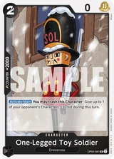 Card art for One-Legged Toy Soldier (OP05-081_p1)