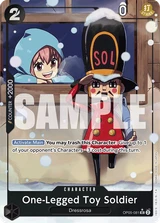 Card art for One-Legged Toy Soldier (OP05-081_p4)