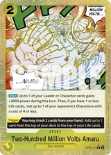 Card art for Two-Hundred Million Volts Amaru (OP05-115_p3)