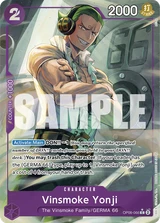 Card art for Vinsmoke Yonji (OP06-066_p3)
