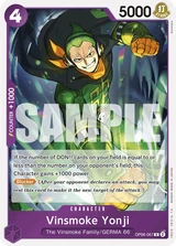 Card art for Vinsmoke Yonji (OP06-067_r1)