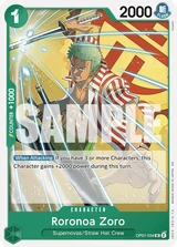 Card art for Roronoa Zoro (OP07-034_r1)
