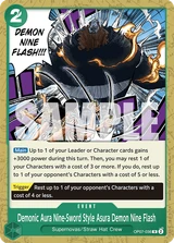 Card art for Demonic Aura Nine-Sword Style Asura Demon Nine Flash (OP07-036_p1)