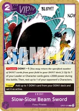 Card art for Slow-Slow Beam Sword (OP07-076_r1)