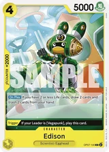 Card art for Edison (OP07-100_p1)