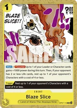 Card art for Blaze Slice (OP07-116_p1)