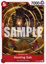 Card art for Howling Gab (OP09-006_r1)