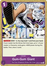 Card art for Gum-Gum Giant (OP09-078_p1)
