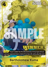 Card art for Bartholomew Kuma (OP09-108_p2)