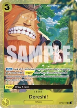 Card art for Dereshi! (OP09-117_p1)