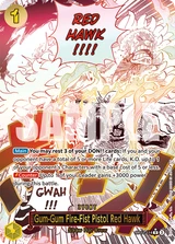 Card art for Gum-Gum Fire-Fist Pistol Red Hawk (OP11-114_p1)