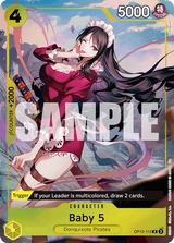 Card art for Baby 5 (OP12-112_p1)