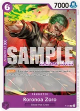 Card art for Roronoa Zoro (P-045_p1)