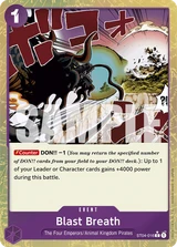 Card art for Blast Breath (ST04-016_p3)