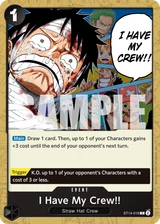 Card art for I Have My Crew!! (ST14-016_r1)