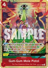 Card art for Gum-Gum Mole Pistol (ST21-017_p1)