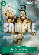 Card art for Mr.3(Galdino) (ST30-014_p1)