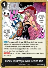 Card art for I Knew You People Were Behind This. (EB03-049)