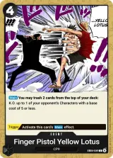 Card art for Finger Pistol Yellow Lotus (EB04-049)