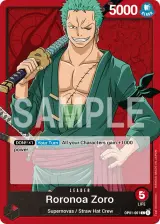 Card art for Roronoa Zoro (OP01-001)