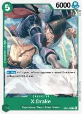 Card art for X.Drake (OP01-054)