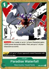 Card art for Paradise Waterfall (OP01-057)