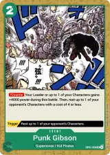 Card art for Punk Gibson (OP01-058)