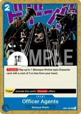 Card art for Officer Agents (OP01-087)
