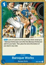 Card art for Baroque Works (OP01-090)