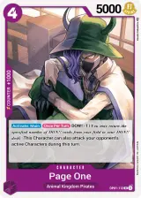 Card art for Page One (OP01-112)