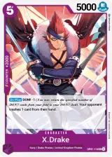 Card art for X.Drake (OP01-114)
