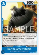 Card art for Bartholomew Kuma (OP02-057)
