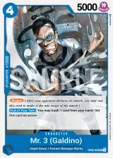 Card art for Mr.3(Galdino) (OP02-065)
