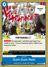 Card art for Gum-Gum Rain (OP02-068)