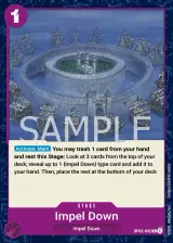 Card art for Impel Down (OP02-092)