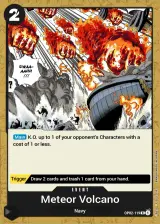 Card art for Meteor Volcano (OP02-119)