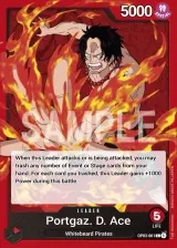 Card art for Portgas.D.Ace (OP03-001)