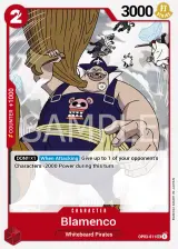 Card art for Blamenco (OP03-011)