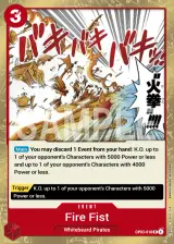 Card art for Fire Fist (OP03-018)