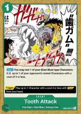 Card art for Tooth Attack (OP03-037)