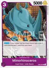 Card art for Minorhinoceros (OP03-069)