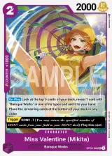 Card art for Miss.Valentine(Mikita) (OP04-066)